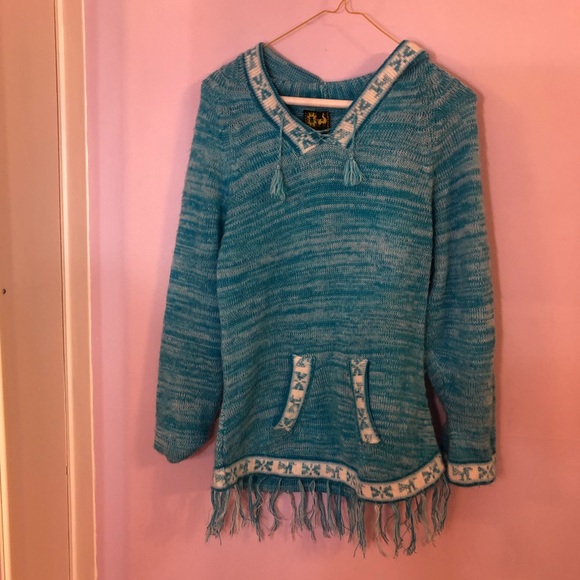 Blue Alpaca Wool Sweater - Picture 1 of 6